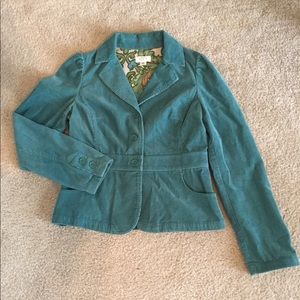 Gorgeous Aqua Loft Corduroy Blazer